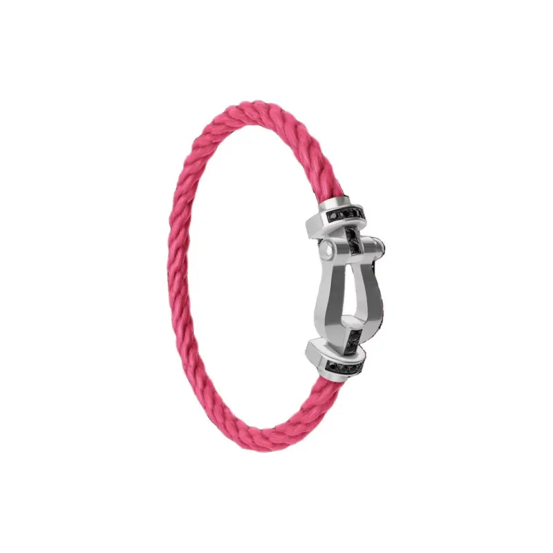 FRED 18K White Gold Bracelets Men's Rose Red-1