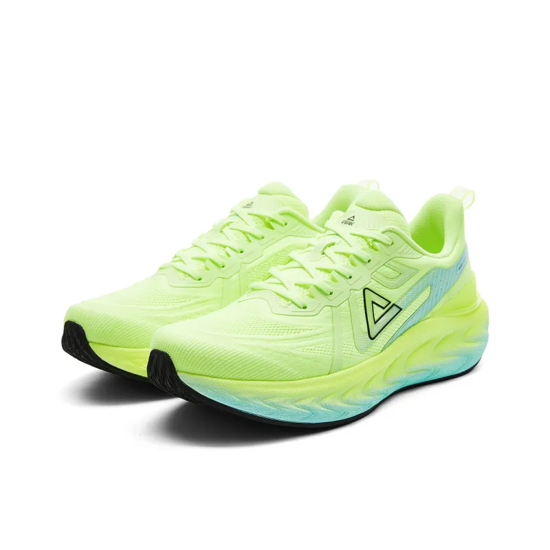 PEAK Attitude 7.0 Running Shoes Men Low Top Neon Green-2