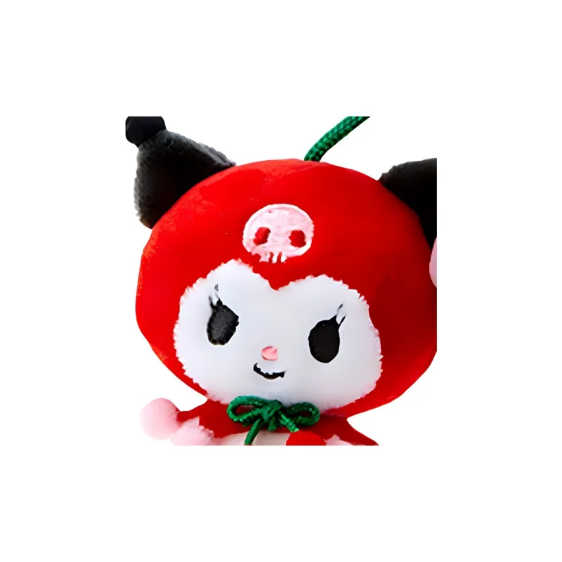 Sanrio Characters Kuromi Cherry Styling Dolls Plush Pendant 10cm Height-2