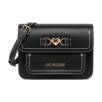 LOVE MOSCHINO Heart plaque Leather Cross Body Bag