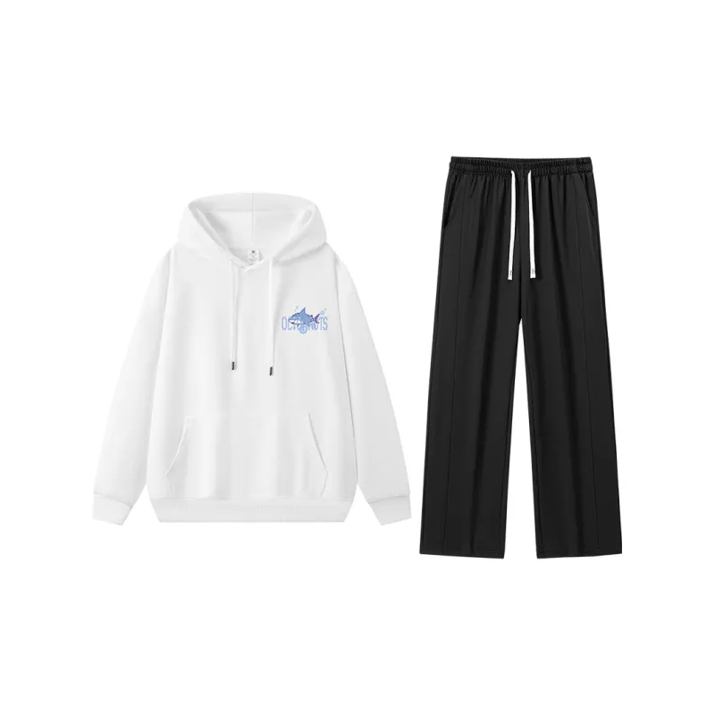 Small Columns Under The Sea Sweatshirt Set Unisex-22