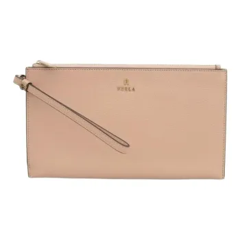 Furla Leather Clutch Women's Beige