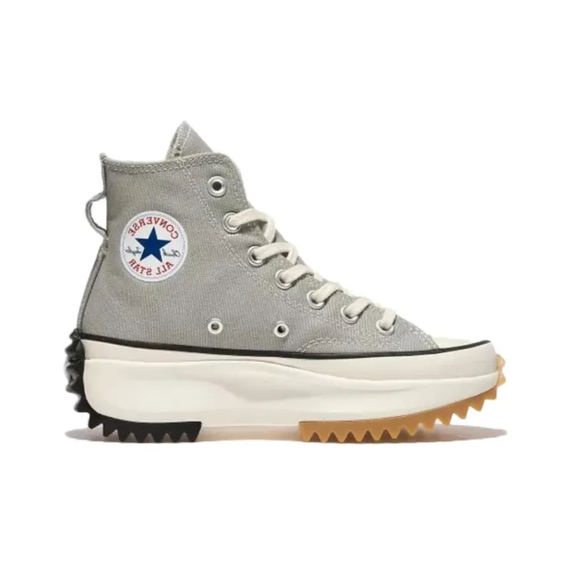 Converse Run Star Hike Abrasion Resistant High Top Canvas Shoes Unisex Gray-1
