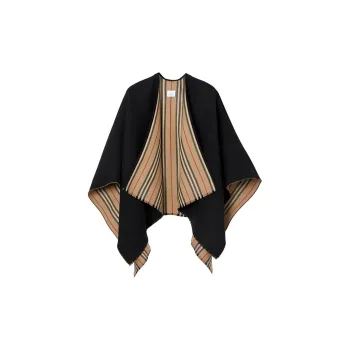 Burberry Wool Shawls Women's Black