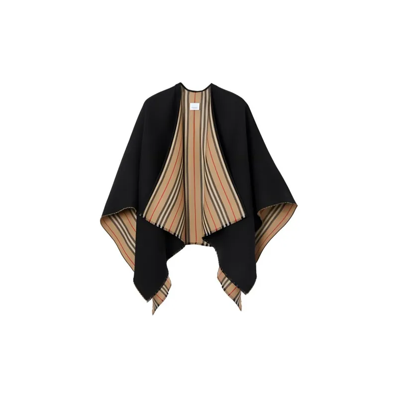 Burberry Wool Shawls Women's Black-0