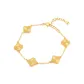 Lucky Four-Leaf Clover Bracelet