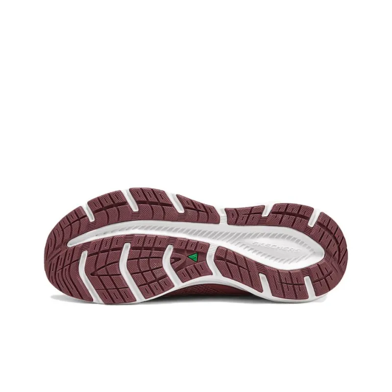 Skechers Sport Anti Slip Wear Resistant Low Top Casual Running Shoes Women's Deep Plum Red-4