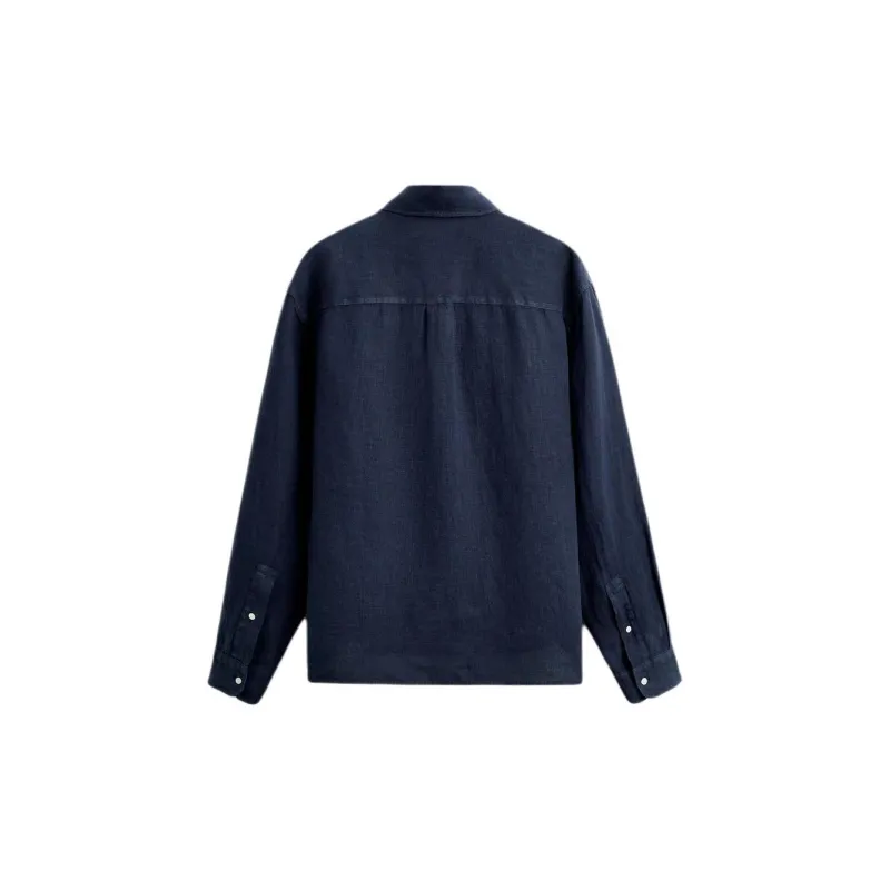 ZARA Shirts Men Dark Blue-1