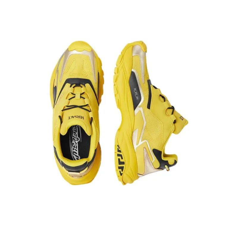 VERSACE MERCURY M_VS_04 Low Top Casual Shoes Men's Yellow-2