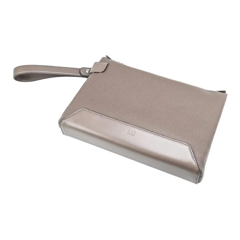 Dunhill Cow Leather Clutch Men's Taupe-2