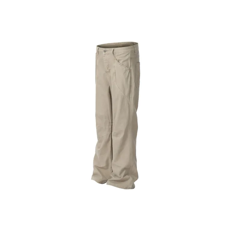 Lulifama Jeans Unisex Light Khaki-7