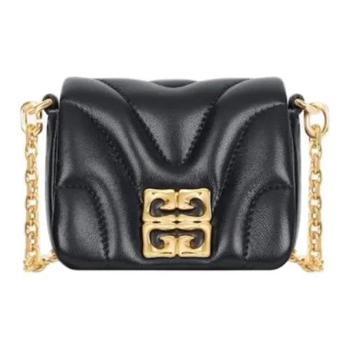 Givenchy 4G Liquid Lambskin Shoulder Bag Extra Mini Women's Black