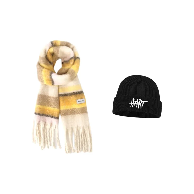 JEANSWEST Polyester Knit Scarves Unisex-22