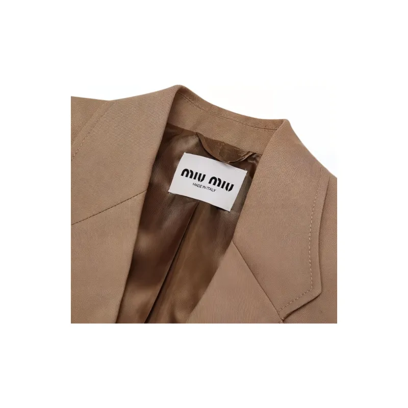 MIU MIU FW24 Jackets & Coats Women's Hazelnut-2