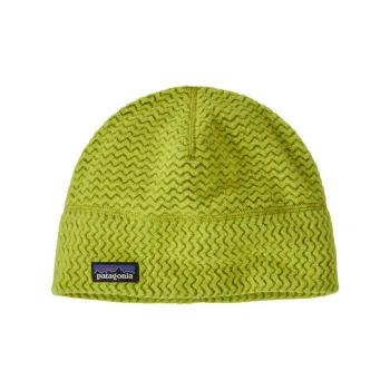 Patagonia Fleece Recycled Polyester Beanies Unisex Brown/Yellow