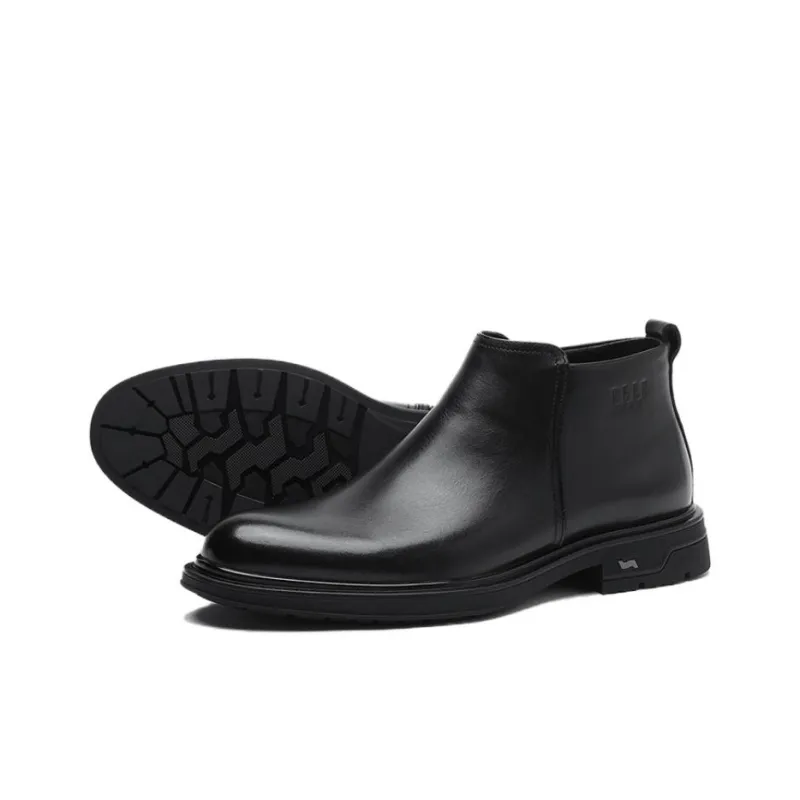 ELLE HOMME Ankle Boots Men's Black-3