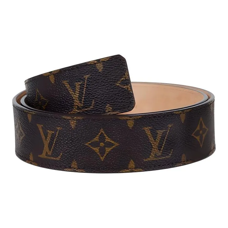 LOUIS VUITTON Belt Initiales Monogram 1.5W-3