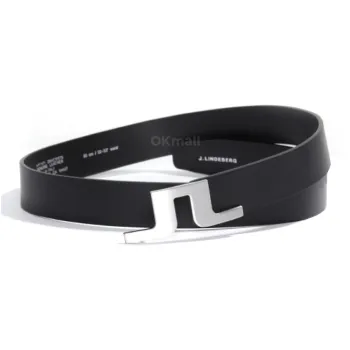 J.Lindeberg Vegetable Tanned Leather Belts Men's Black 