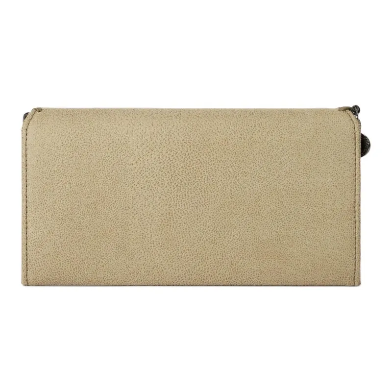Stella McCartney Falabella Polyester Wallet Women's Solid Cream-2
