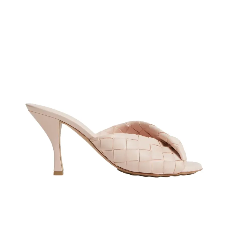 Bottega Veneta Blink Slide Slippers 8cm Women's Beige-1