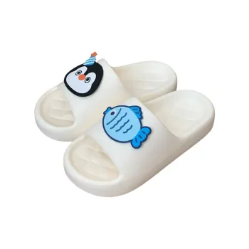 Thin Strips Sandal Slippers Unisex, Cream White