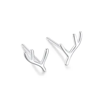 JOLLY NOTE Sterling Silver Stud Earrings Women's