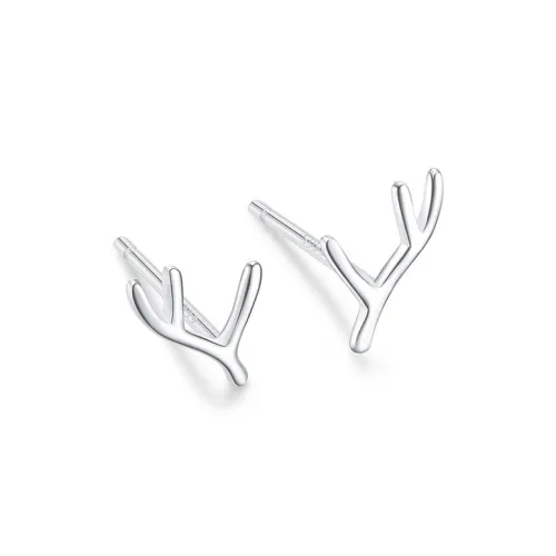 JOLLY NOTE Sterling Silver Stud Earrings Women's