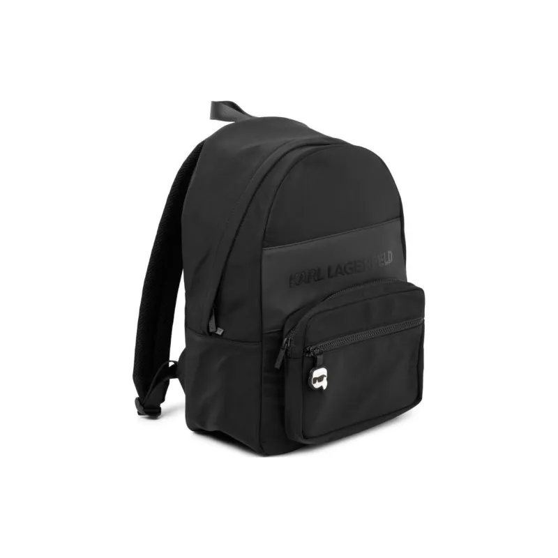 KARL LAGERFELD Polyester Backpack Unisex Black-1