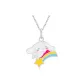 Rainbow Cinnamoroll Silver Pendant[Includes 925 Silver Chain]