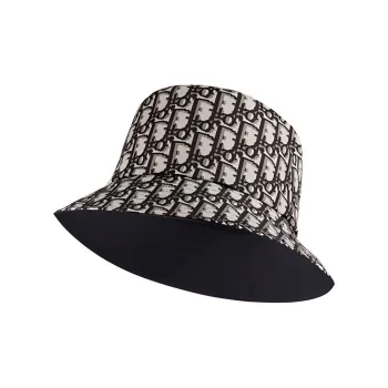 DIOR Reversible Teddy D Small Brim Bucket Hat Oblique