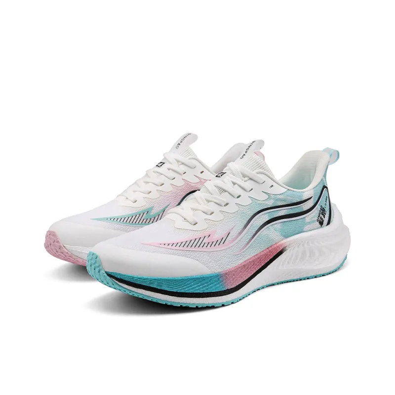 Qing Pao Low-Top Running Shoes Men's Cyan Mismatched Color-0