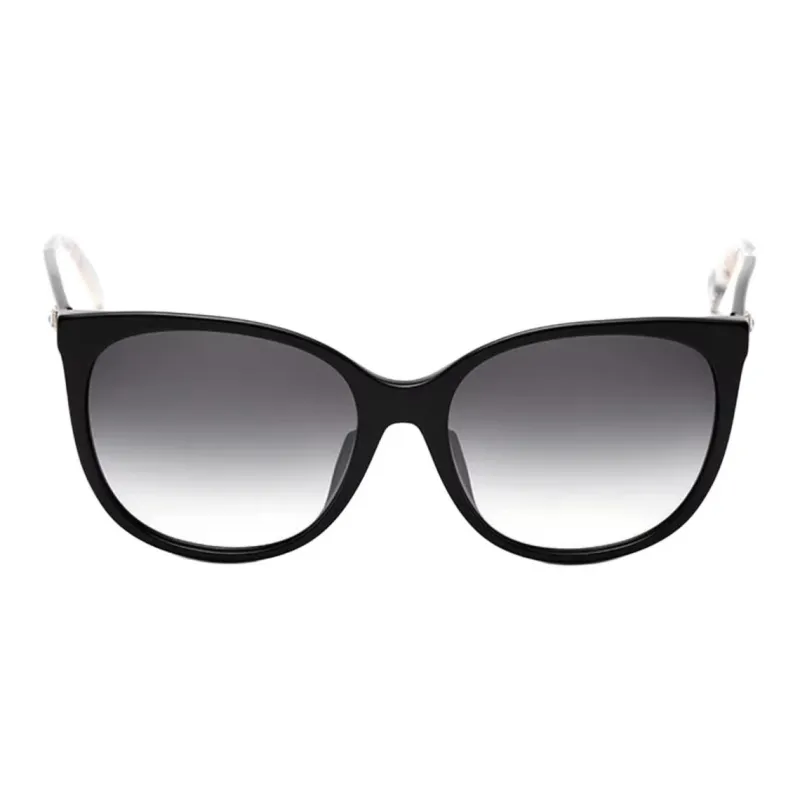MaxMara Plate Frame Cat Eye Sunglasses Women's Black-1