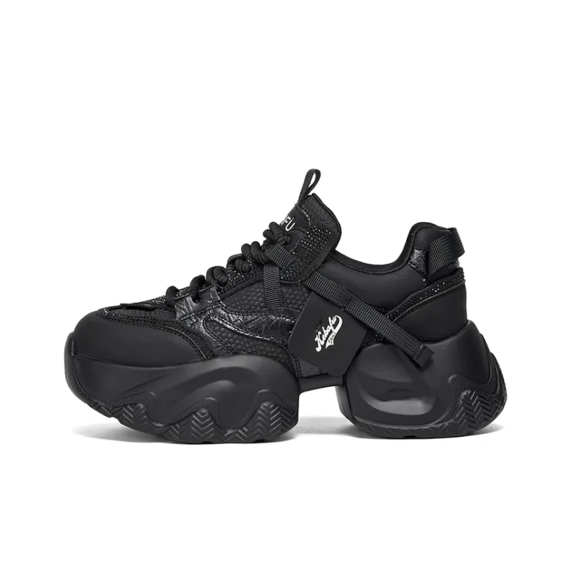KEKAFU Anti-Slip And Wear-Resistant Height Increasing Low-Top Chunky Sneakers Women's-18