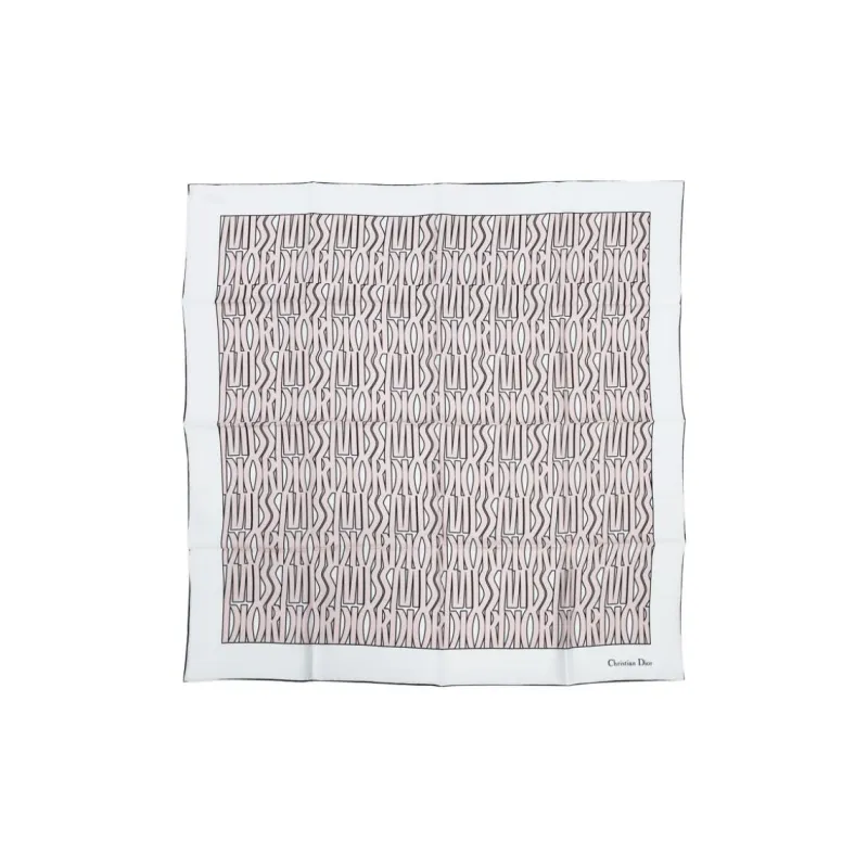 DIOR Silk Scarves Women's White-2