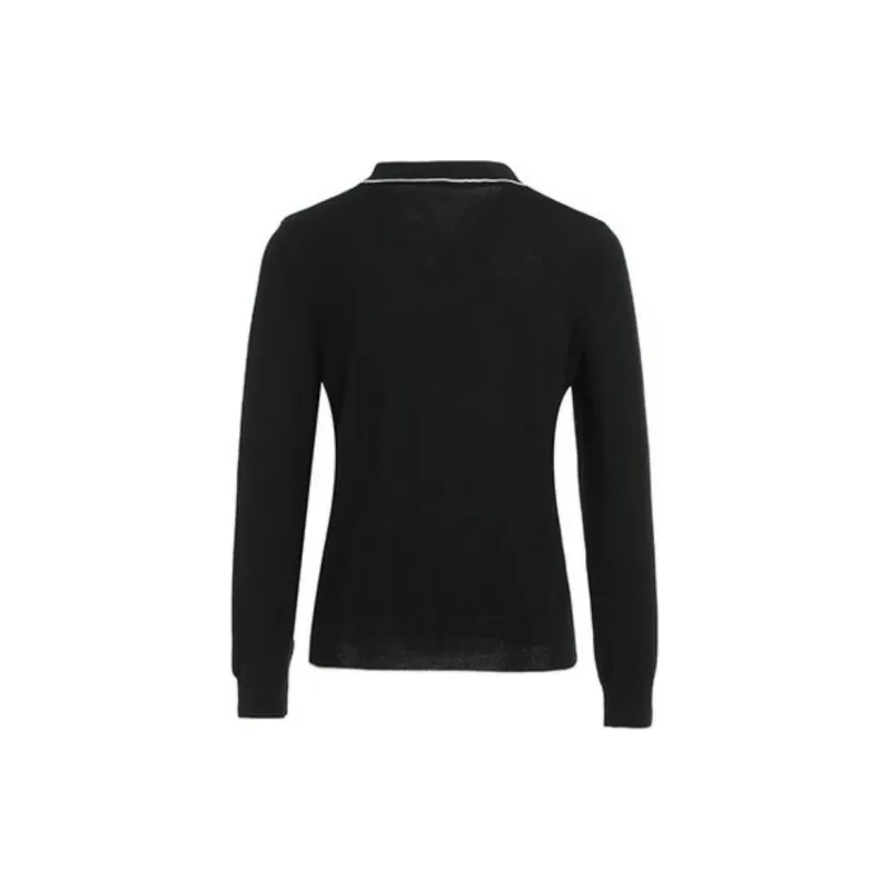 QIAOWANNI Knitwear Women's Ink Black-1