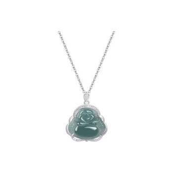 Emerald Ice Glutinous Jadeite Necklaces Women's