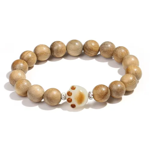 PUTUOSHANWENCHUANG Sandalwood Bracelets Unisex
