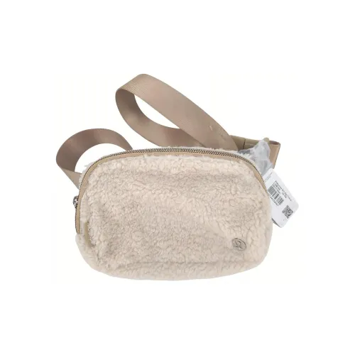 Lululemon Fleece Shoulder Bag Crossbody Bag Fanny Pack Regular Women's Natural Ivory