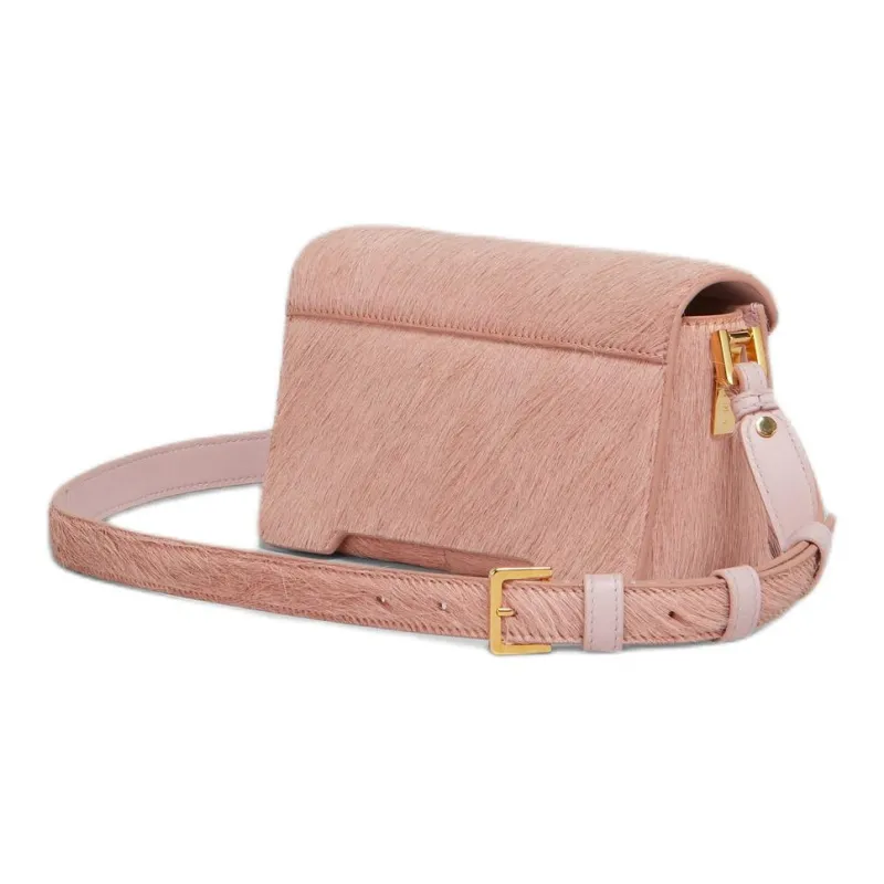 MARNI Calf Hair Crossbody Bag, Shoulder Bag Mini Women's Light Pink-3