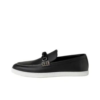 HERMES Chaine D'Ancre Ignacio Loafers Men's Black