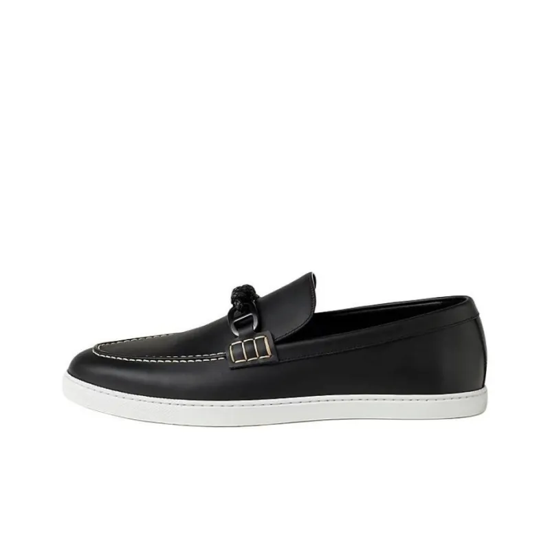 HERMES Chaine D'Ancre Ignacio Loafers Men's Black-0