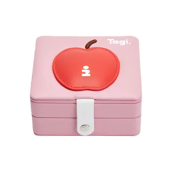 Tagi. Polyurethane Storage Bag Regular Unisex Pink Apple