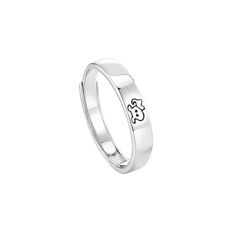 SINO GEM 999 Fine Silver Rings Unisex-6