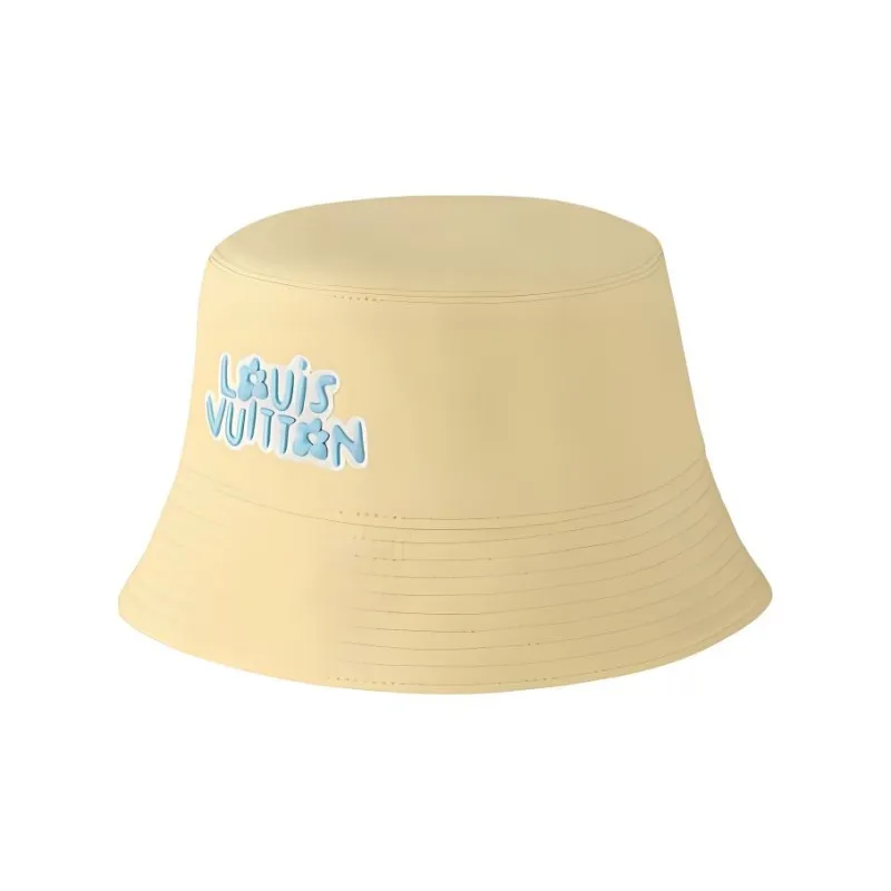 LOUIS VUITTON Cotton Bucket Hats Women's Yellow-3