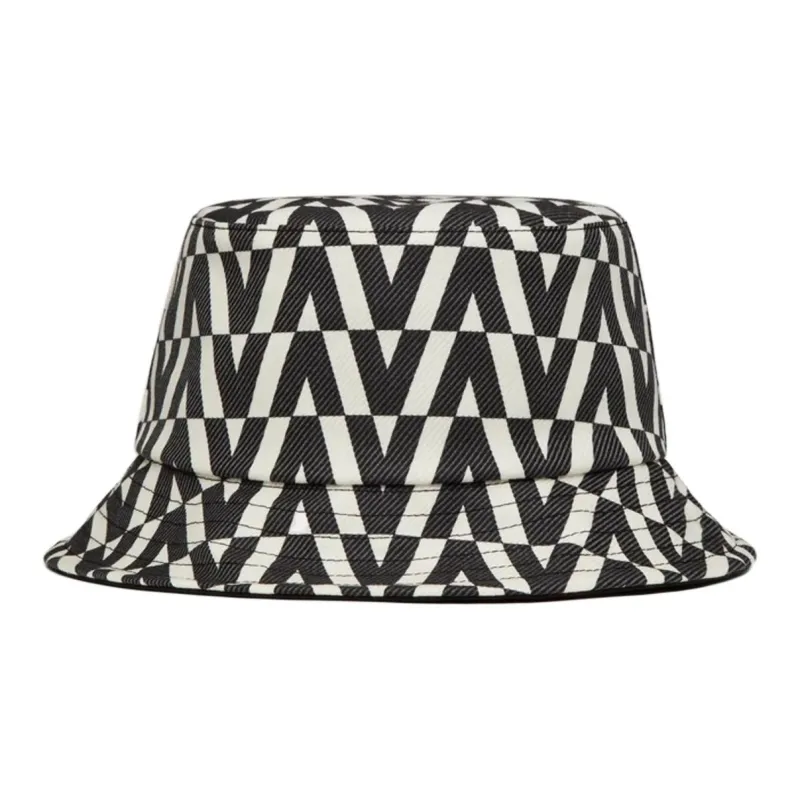 Valentino Silver Bucket Hats Women's White/Black-0