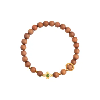 Moon Seal Hundred Rivers Laoshan Sandalwood Bracelets Unisex