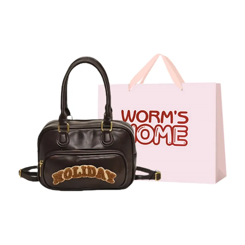 Worm's Home Pu Backpack Women's Coffee/Brown-0