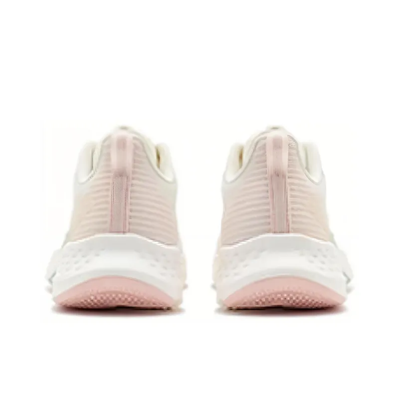 361° Slip Resistant, Abrasion Resistant, Breathable Low Top Running Shoes Women's Feather White Transparent Pink-2
