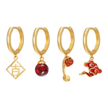 QIMEILA Copper Alloy Earrings Women's