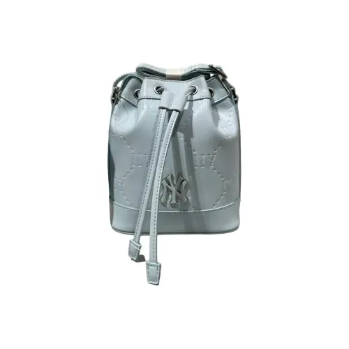 MLB Leather Bucket Bags Crossbody Bag Shoulder Bag Regular Unisex Light Blue
